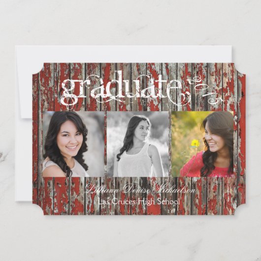 5x7旧レッドバーンウッド天気予報 案内状 (正面)