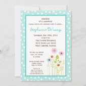 5x7春の花の誕生日パーティーの招待状 招待状 (正面)