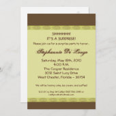 5x7春グリーンリーフゼン誕生日招待状 招待状 (正面/裏面)