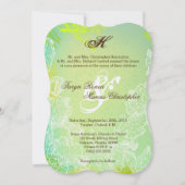 5x7春ハイビスカスフラワー結婚式招待状 招待状 (正面)