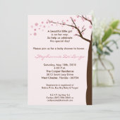 5x7桜の木のベビーシャワーの招待状 招待状 (スタンド正面)