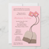 5x7正式のパーティーのバッグのお茶会のベビーシャワーの招待状 招待状 (正面)