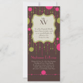 5x7水玉模様キンセアニェラ誕生日招待状 招待状 (正面)