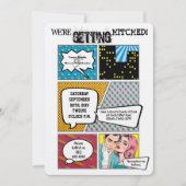 5x7漫画ストリップブックアポップ・アートのートCo結婚式招待状 招待状 (正面)