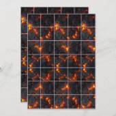 5x7火山紙グリッドマップ 招待状 (正面/裏面)