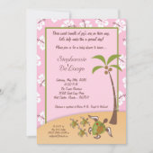 5x7熱帯タートルマママトリプレットシャワー招待状 招待状 (正面)