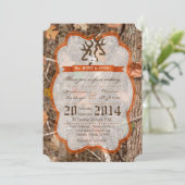 5x7狩りカップルディアドー結婚式招待状 招待状 (スタンド正面)