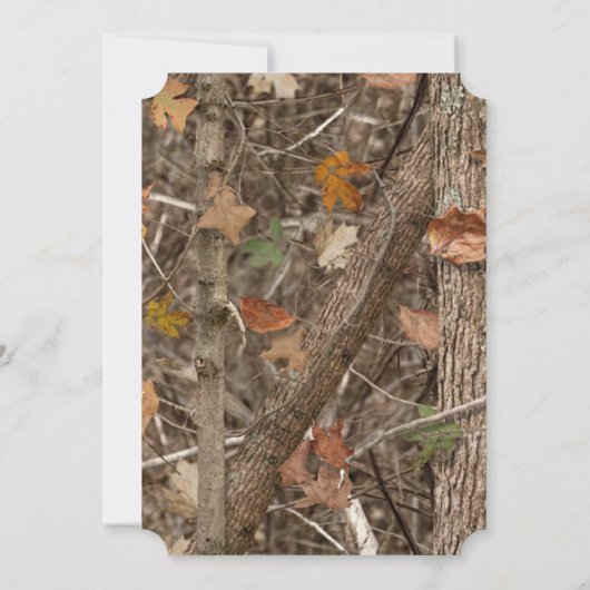 5x7狩りカップルディアドー結婚式招待状 招待状 (裏面)