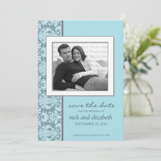 5X7独自の色のバロックを選ぶ日付を保存2 セーブザデート (スタンド正面)