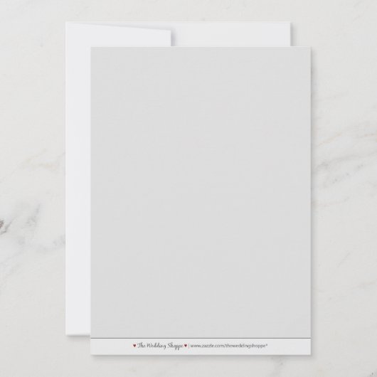 5X7独自の色のバロックを選ぶ日付を保存2 セーブザデート (裏面)