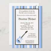 5x7男の子のロッカーのギターの誕生日のパーティの招待状 招待状 (正面/裏面)