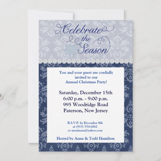 5x7祝シーズンズ招待状 招待状 (正面)