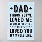 5x7私はあなたを愛してきた私の人生のプリント ポスター (正面)