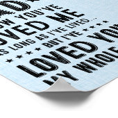 5x7私はあなたを愛してきた私の人生のプリント ポスター (角)