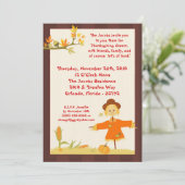 5x7秋の感謝祭の夕食のパーティの招待状 招待状 (スタンド正面)