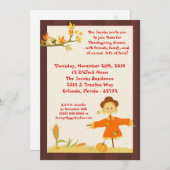 5x7秋の感謝祭の夕食のパーティの招待状 招待状 (正面/裏面)