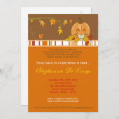 5x7秋の秋のカボチャベビーシャワーの招待状 招待状 (正面/裏面)