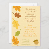 5x7秋の紅葉感謝祭招待状 招待状 (正面/裏面)