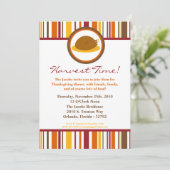 5x7秋トルコ料理プレート感謝祭招待状 招待状 (スタンド正面)