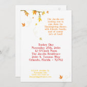 5x7秋感謝祭ディナーパーティの招待状 招待状 (正面/裏面)