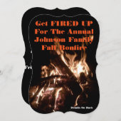 5x7秋Bonfire招待状 招待状 (正面/裏面)