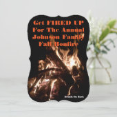 5x7秋Bonfire招待状 招待状 (スタンド正面)