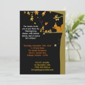 5x7紅葉感謝祭パーティの招待状 招待状 (スタンド正面)