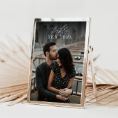 5x7結婚の旅行先フォトテーブルカード 招待状