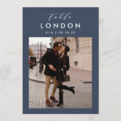 5x7結婚の旅行先フォトテーブル番号 (正面)