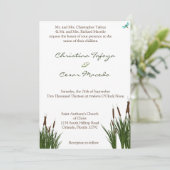 5x7結婚式招待状カタイル/トンボ（カラー） 招待状 (スタンド正面)