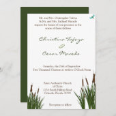 5x7結婚式招待状カタイル/トンボ（カラー） 招待状 (正面/裏面)