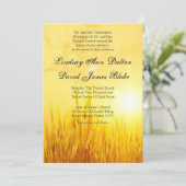 5x7結婚式招待状カントリーヘイサンセット 招待状 (スタンド正面)