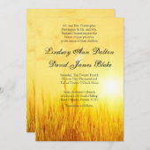 5x7結婚式招待状カントリーヘイサンセット 招待状 (正面/裏面)