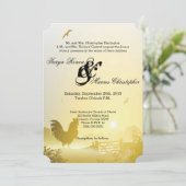 5x7結婚式招待状サニーモーニングファームカントリー 招待状 (スタンド正面)