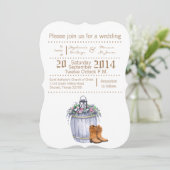 5x7結婚式招待状サマーカントリーウェディングラスト 招待状 (スタンド正面)