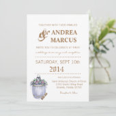 5x7結婚式招待状サマーカントリーウェディングラスト 招待状 (スタンド正面)