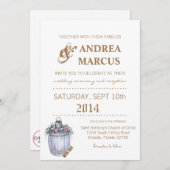 5x7結婚式招待状サマーカントリーウェディングラスト 招待状 (正面/裏面)