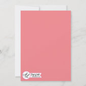 5x7結婚式招待状ボヘミアンサボテン多肉類 招待状 (裏面)