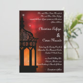 5x7結婚式招待状モロッコランタンインディアン 招待状 (スタンド正面)