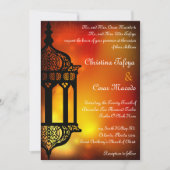 5x7結婚式招待状モロッコランタンインディアン 招待状 (正面)