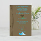 5x7結婚式招待状春ラブバーズブランチ 招待状 (スタンド正面)