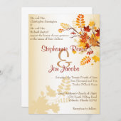 5x7結婚式招待状秋ブランチ紅葉 招待状 (正面/裏面)