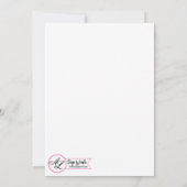 5x7結婚式招待状血液(ばちゃばちゃ)跳ねるヴァンパイアゴシック 招待状 (裏面)