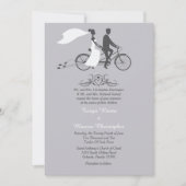 5x7結婚式招待状2台用自転車 招待状 (正面)