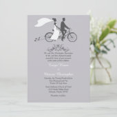 5x7結婚式招待状2台用自転車 招待状 (スタンド正面)