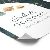 5x7編集可能宇宙パーティー署名 ポスター (角)