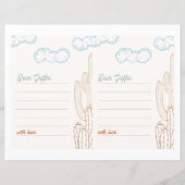 5x7編集可能Cowboy Notecards (正面)