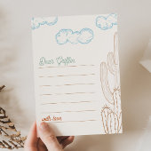 5x7編集可能Cowboy Notecards