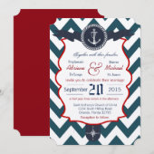 5x7航海のいかりセーリングコム結婚式招待状 招待状 (正面/裏面)