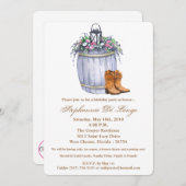 5x7誕生日招待状サマーカントリーウェディングラス 招待状 (正面/裏面)